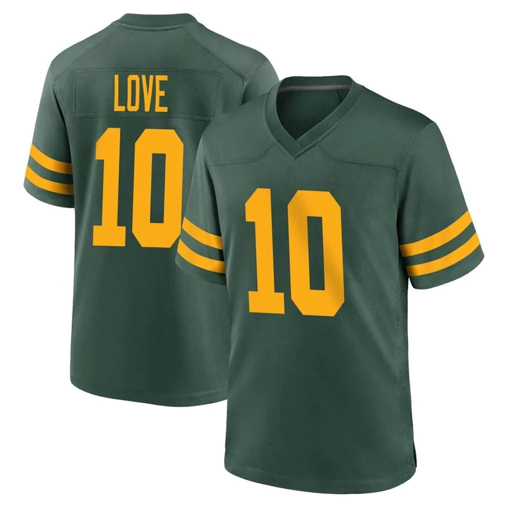 Friene GB.Packers #10 Jordan Love Player Green Alternate Home Game Stitched Jerseys