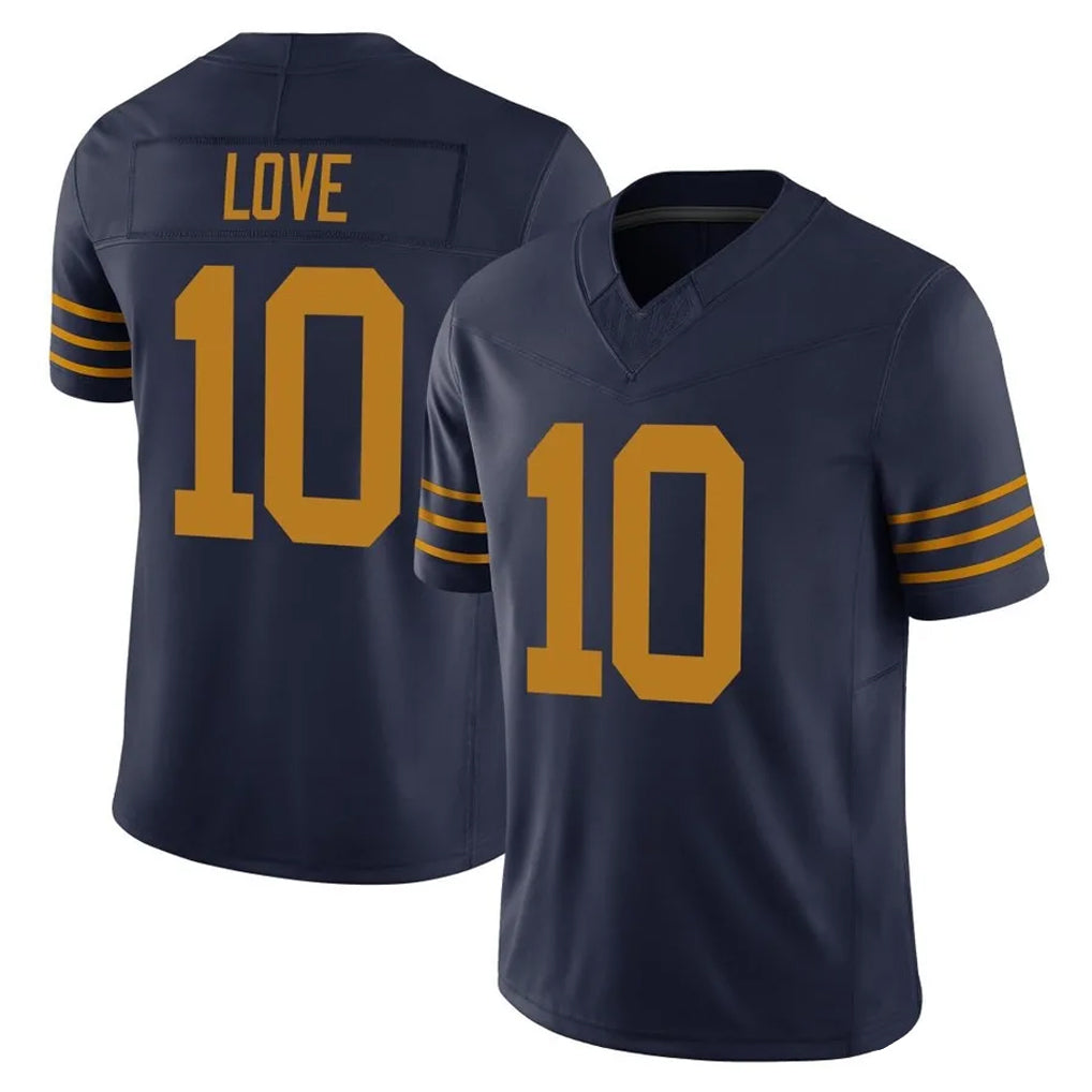 Friene GB.Packers #10 Jordan Love Player Navy The 1923 Classic Vapor F.U.S.E. Home Game Stitched Jerseys