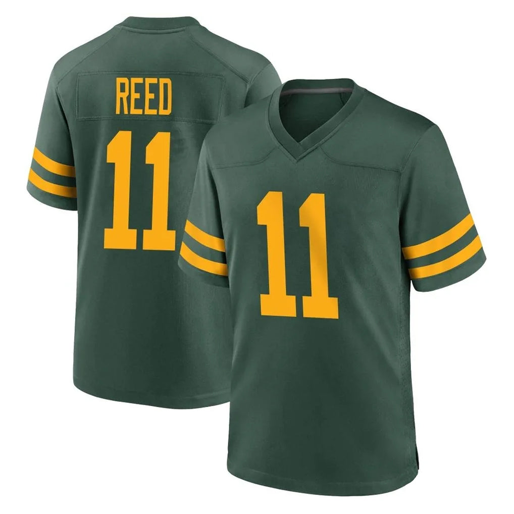 Friene GB.Packers #11 Jayden Reed Player Green Alternate Home Game Stitched Jerseys