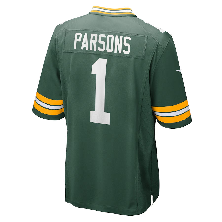 Friene GB.Packers #1 Micah Parsons Player Green Home Game Stitched  Jerseys