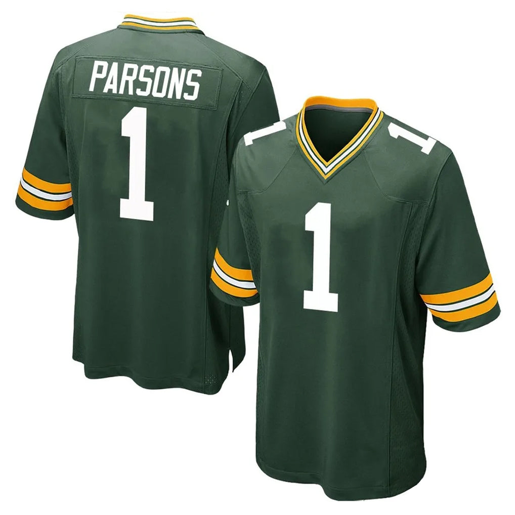 Friene GB.Packers #1 Micah Parsons Player Green Home Game Stitched Jerseys