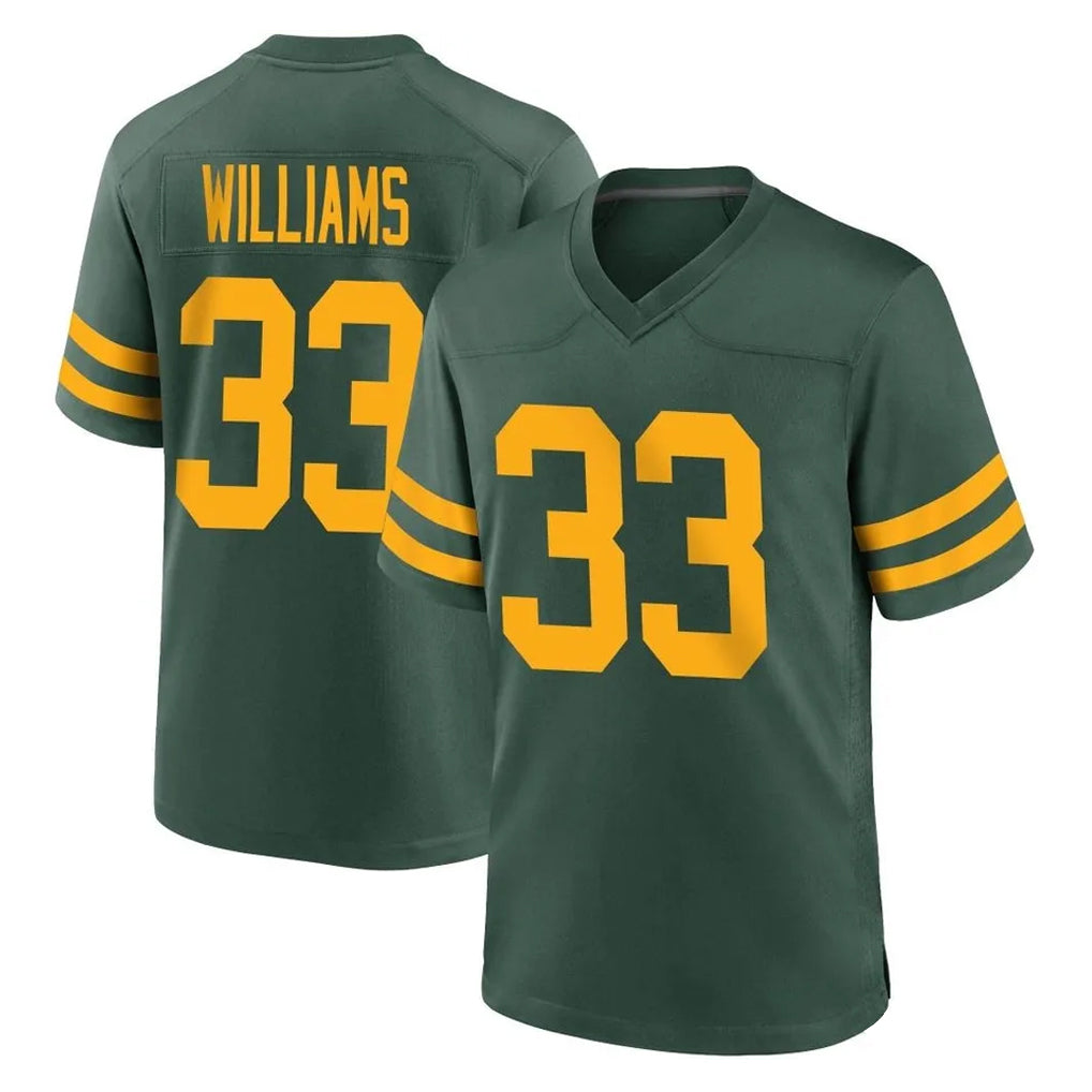 Friene GB.Packers #33 Evan Williams Player Green Alternate Home Game Stitched Jerseys