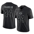 Friene GB.Packers #44 Zaire Franklin Player Black Reflective Limited Home Game Stitched Jerseys