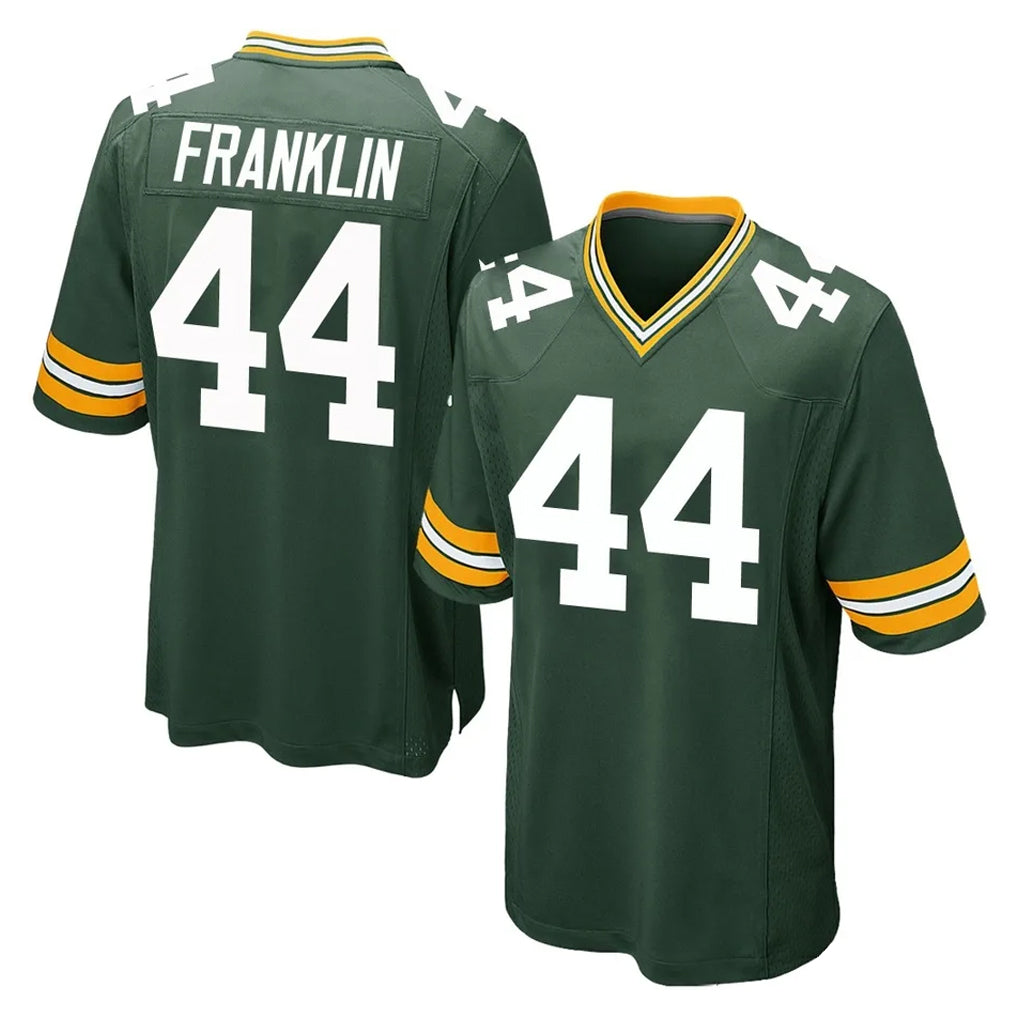 Friene GB.Packers #44 Zaire Franklin Player Green Home Game Stitched Jerseys