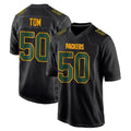 Friene GB.Packers #50 Zach Tom Player Black Fashion Home Game Stitched Jerseys