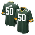 Friene GB.Packers #50 Zach Tom Player Green Home Game Stitched Jerseys