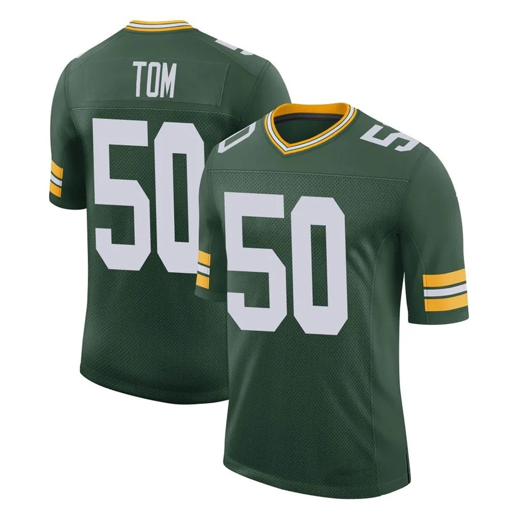 Friene GB.Packers #50 Zach Tom Player Green Limited Classic Home Game Stitched Jerseys