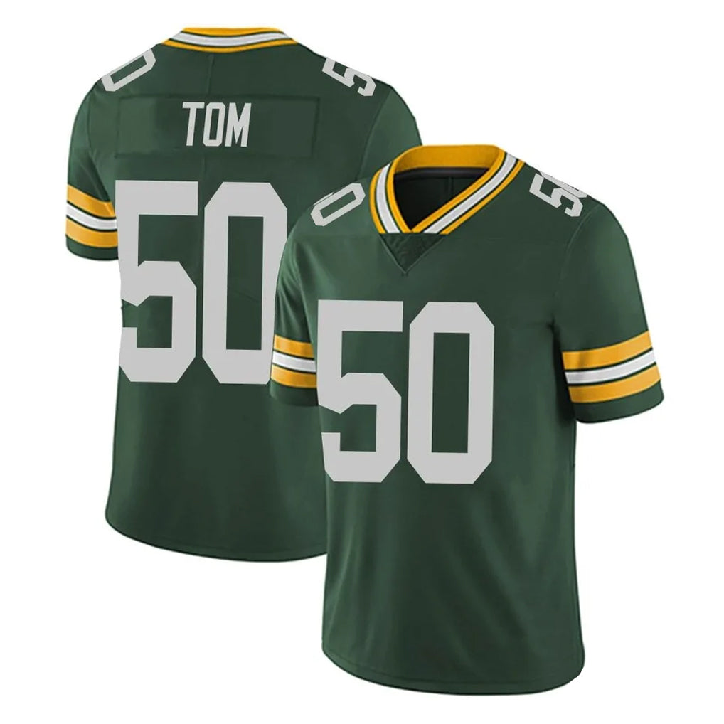 Friene GB.Packers #50 Zach Tom Player Green Vapor Untouchable Limited Home Game Stitched Jerseys