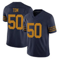 Friene GB.Packers #50 Zach Tom Player Navy The 1923 Classic Vapor F.U.S.E. Home Game Stitched Jerseys