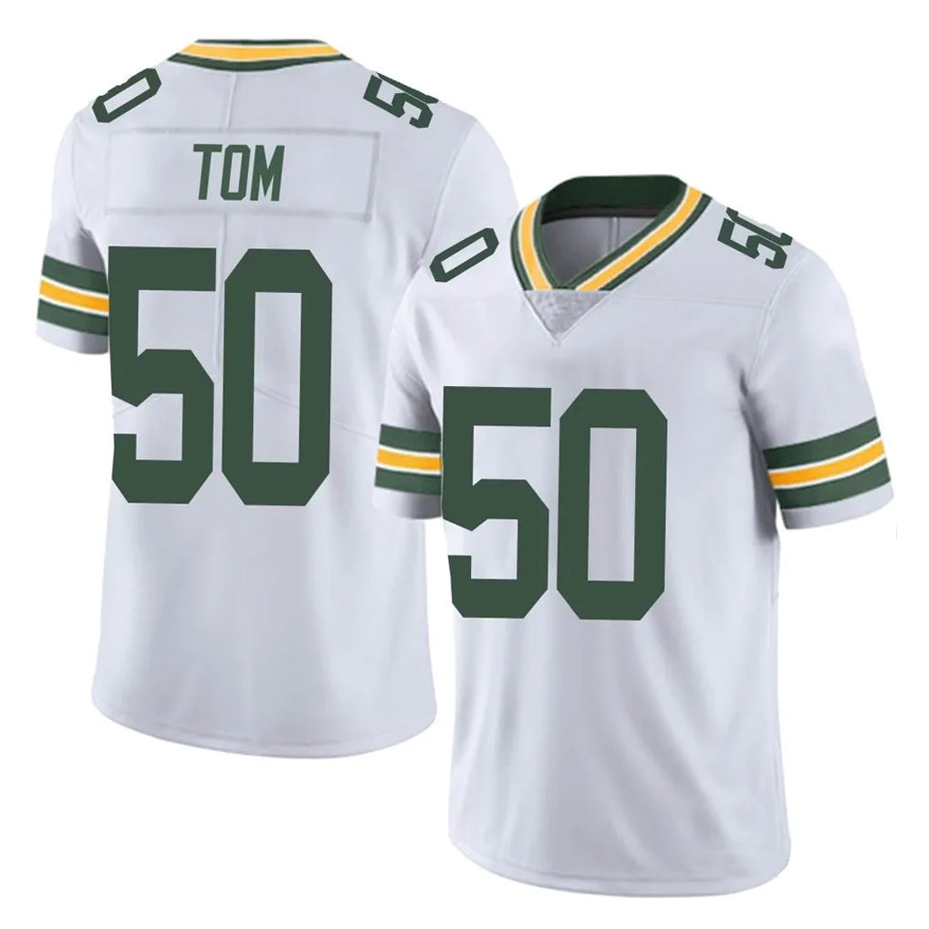 Friene GB.Packers #50 Zach Tom Player White Vapor Untouchable Limited Home Game Stitched Jerseys