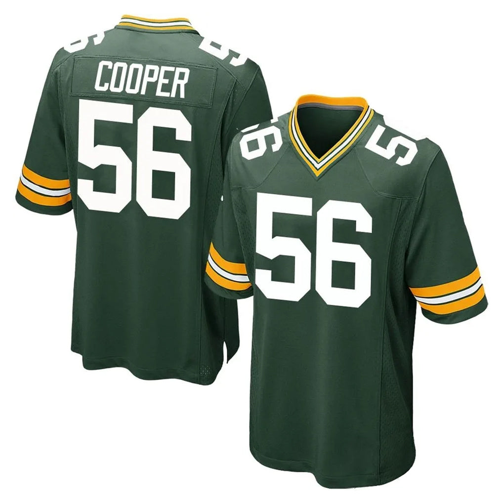 Friene GB.Packers #56 Edgerrin Cooper Player Green Home Game Stitched Jerseys