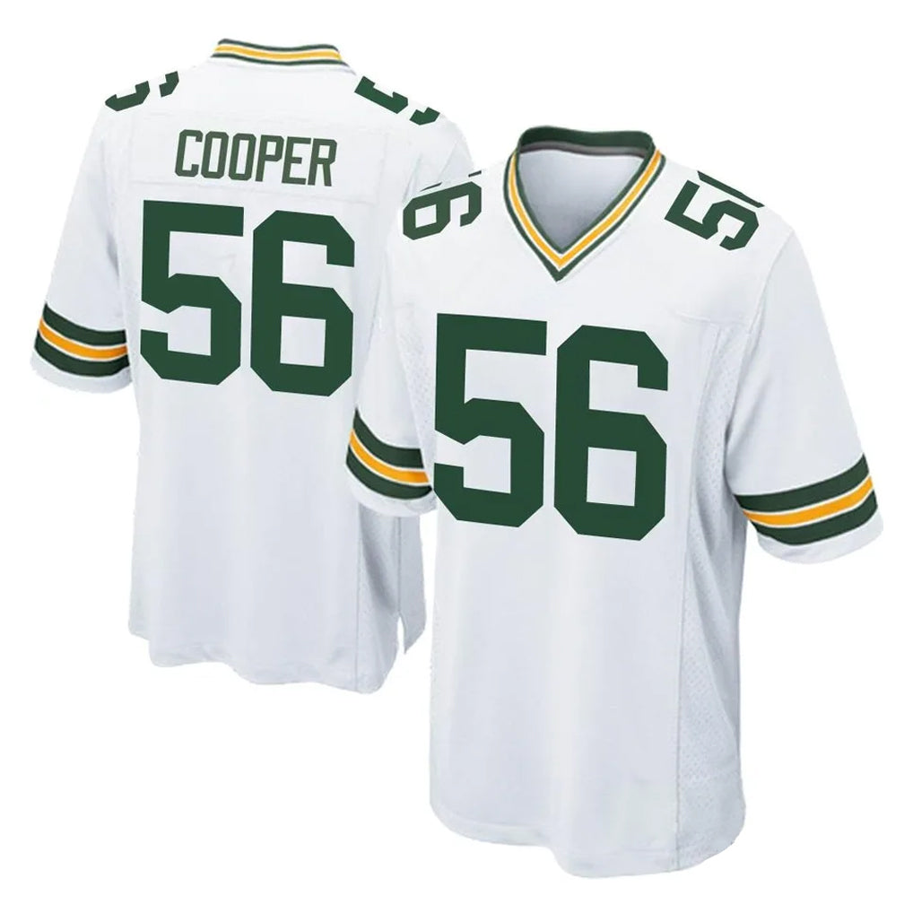 Friene GB.Packers #56 Edgerrin Cooper Player White Home Game Stitched Jerseys