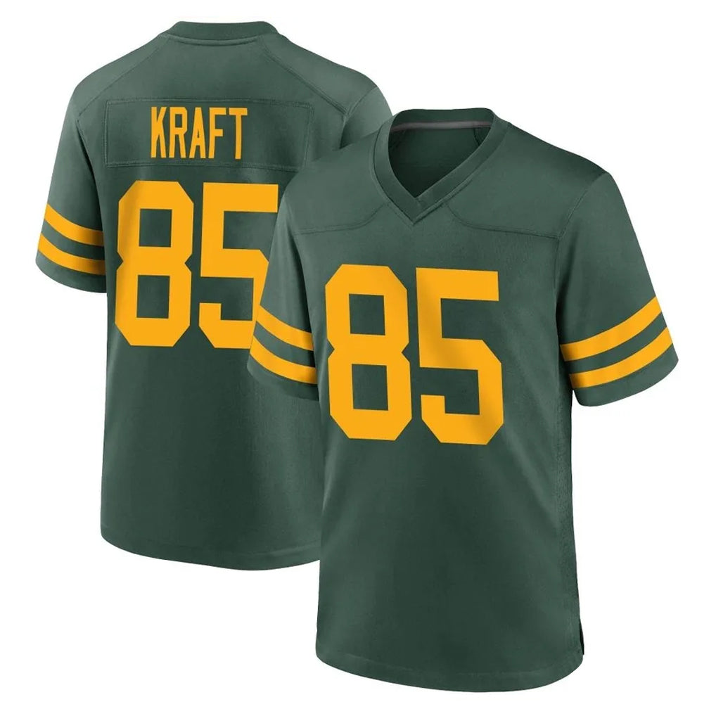 Friene GB.Packers #85 Tucker Kraft Player Green Alternate Home Game Stitched Jerseys