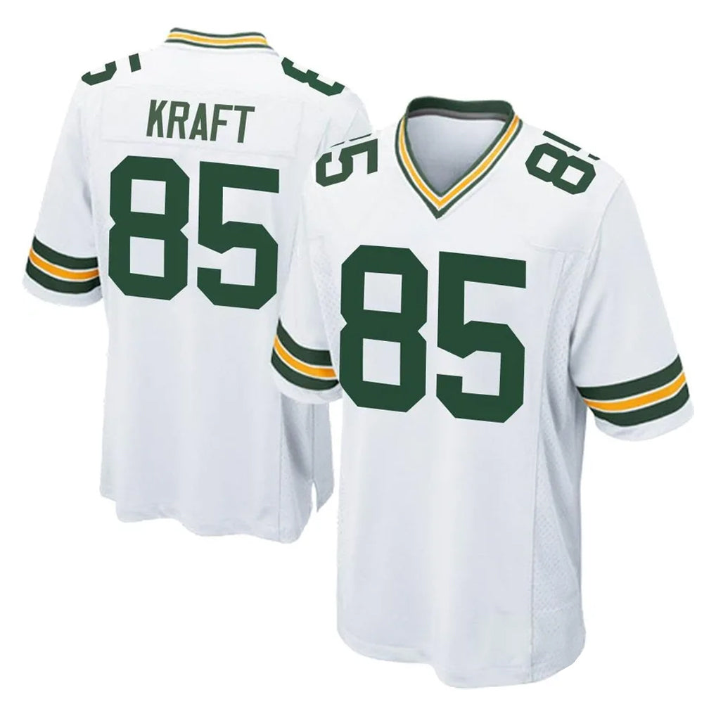 Friene GB.Packers #85 Tucker Kraft Player White Home Game Stitched Jerseys