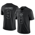 Friene GB.Packers #8 Josh Jacobs Player Black RFLCTV Limited Stitched Jerseys