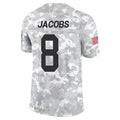 Friene GB.Packers #8 Josh Jacobs Player Limited Arctic Camo Salute to Service Stitched Jerseys