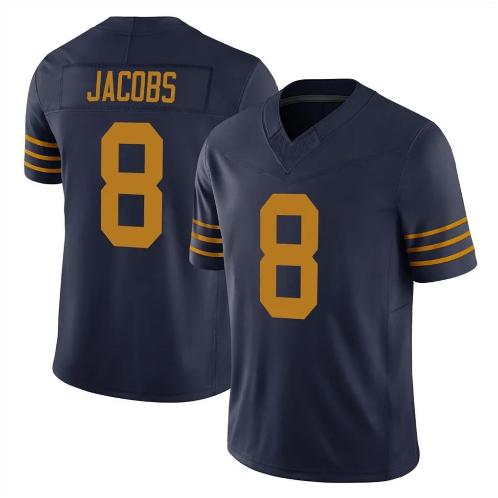 Friene GB.Packers #8 Josh Jacobs Player Navy The 1923 Classic Vapor F.U.S.E. Home Game Stitched Jerseys