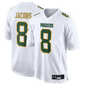 Friene GB.Packers #8 Josh Jacobs Player White Fashion Game Stitched Jerseys