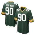 Friene GB.Packers #90 Lukas Van Ness Player Green Home Game Stitched Jerseys