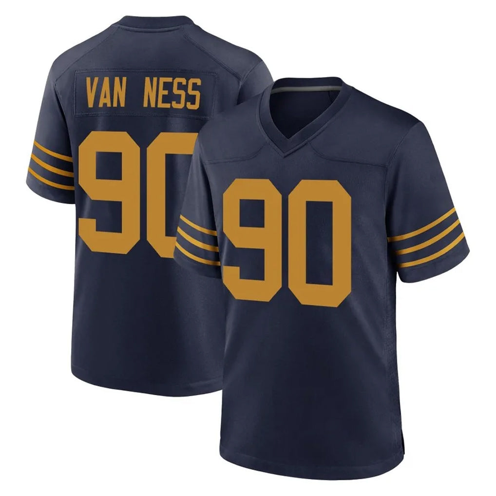 Friene GB.Packers #90 Lukas Van Ness Player Navy The 1923 Classic Home Game Stitched Jerseys