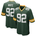 Friene GB.Packers #92 Reggie White Player Green Home Game Stitched Jersey