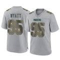 Friene GB.Packers #95 Devonte Wyatt Player Gray Atmosphere Fashion Home Game Stitched Jerseys
