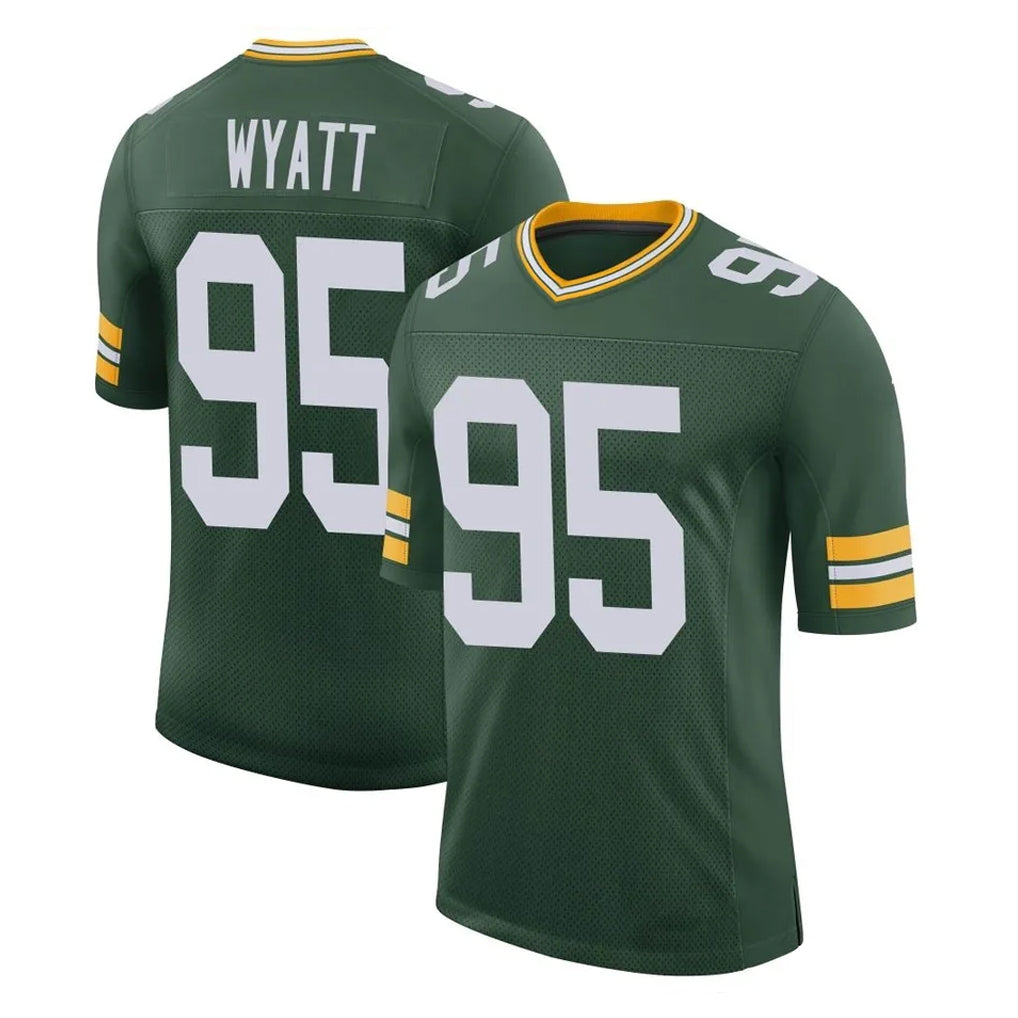 Friene GB.Packers #95 Devonte Wyatt Player Green Limited Classic Home Game Stitched Jerseys