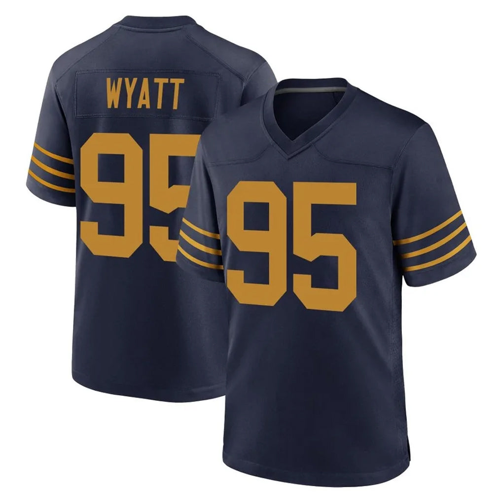 Friene GB.Packers #95 Devonte Wyatt Player Navy The 1923 Classic Home Game Stitched Jerseys