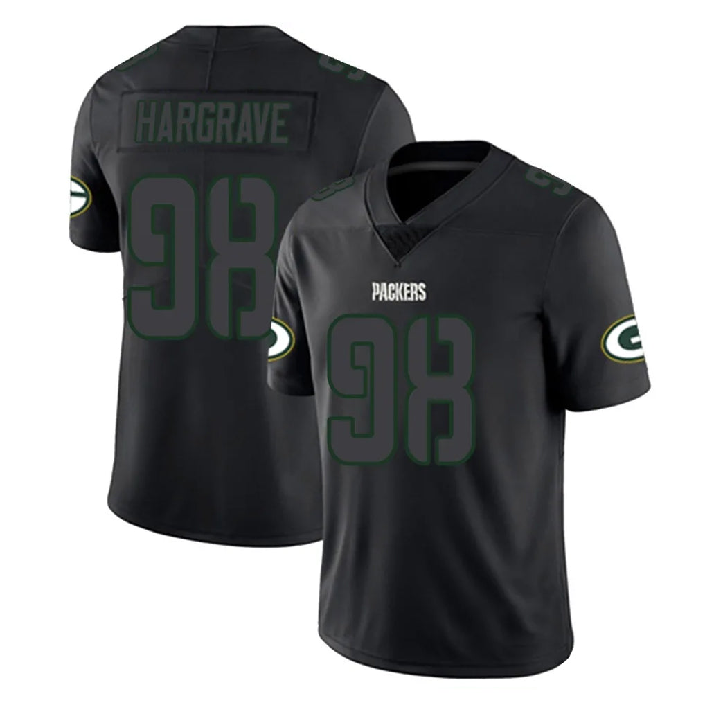 Friene GB.Packers #98 Javon Hargrave Player Black Impact Limited Home Game Stitched Jerseys