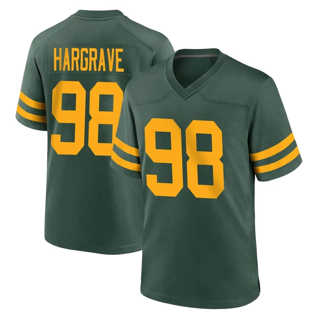 Friene GB.Packers #98 Javon Hargrave Player Green Alternate Home Game Stitched Jerseys