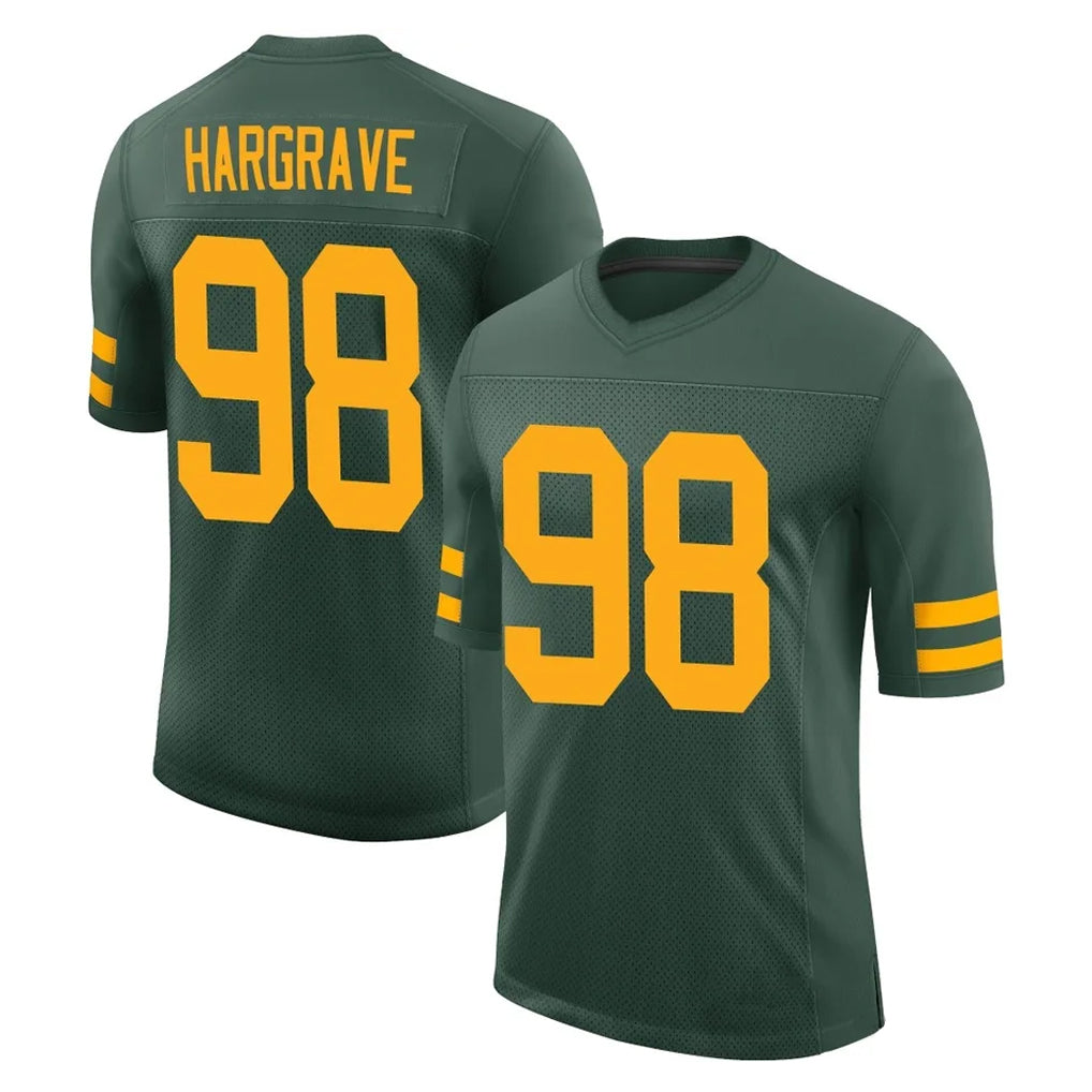 Friene GB.Packers #98 Javon Hargrave Player Green Alternate Vapor Home Game Stitched Jerseys