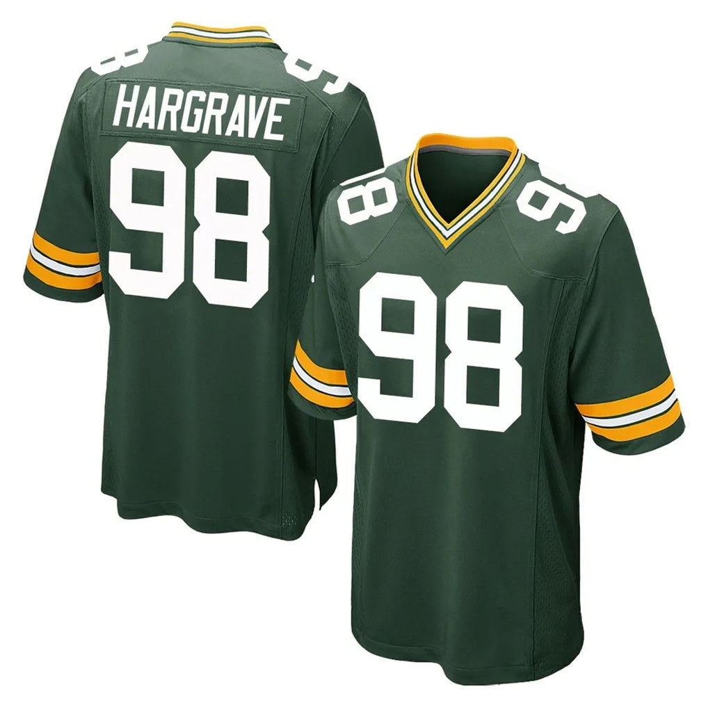 FrieneGB.Packers #98 Javon Hargrave Player Green Home Game Stitched Jerseys