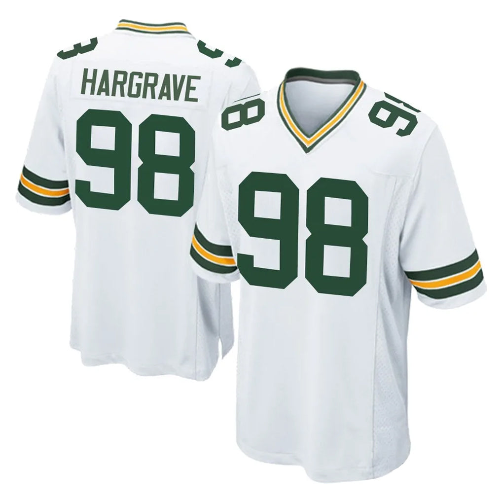 Friene GB.Packers #98 Javon Hargrave Player White Home Game Stitched Jerseys
