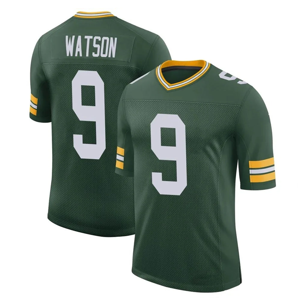 Friene GB.Packers #9 Christian Watson Player Green Limited Classic Home Game Stitched Jerseys