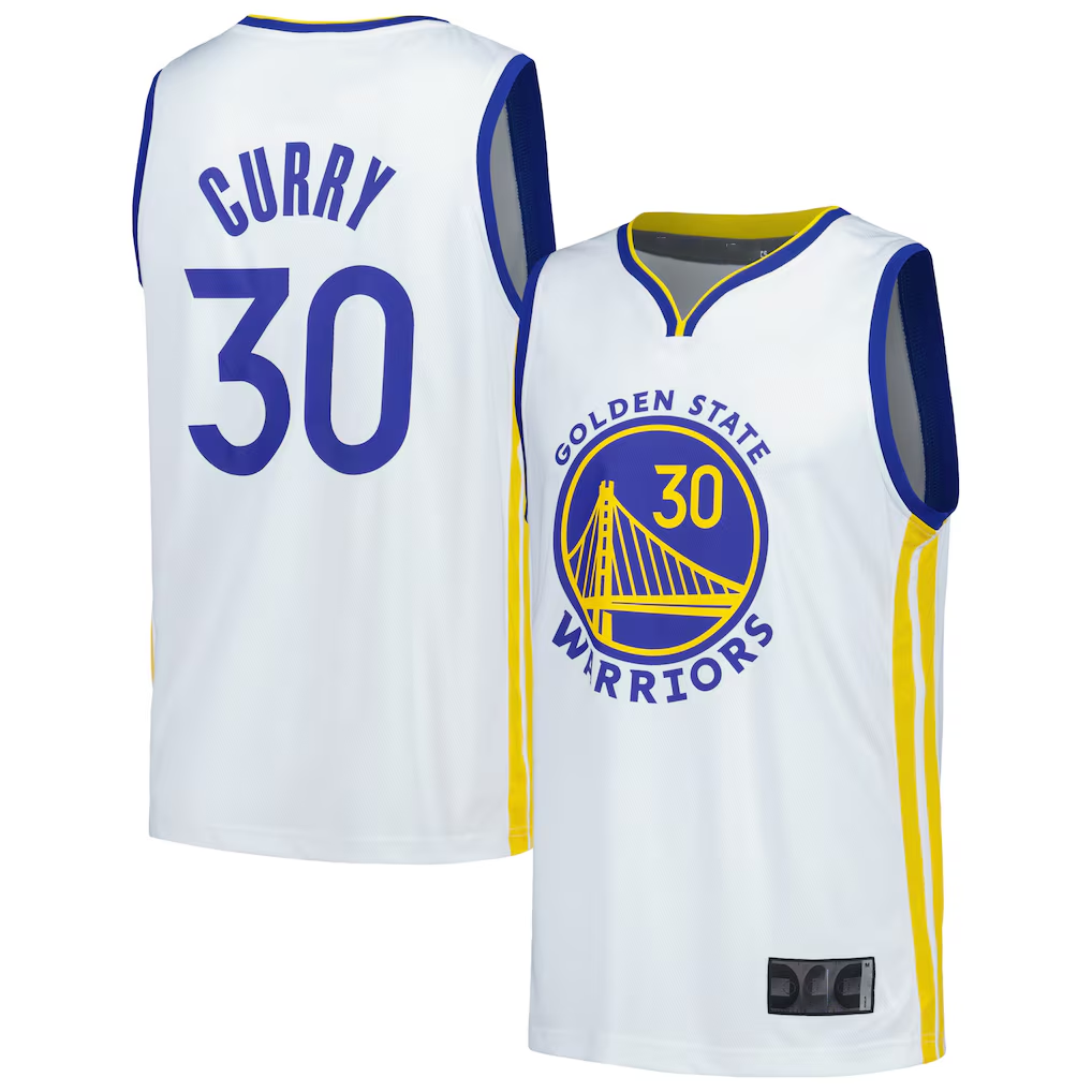 Friene GS.Warriors #30 Stephen Curry White Fast Break Replica Player Jerseys - Association Edition