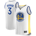 Friene GS.Warriors #3 Will Richard White Fast Break Replica Player Jerseys - Association Edition