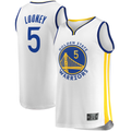 Friene GS.Warriors #5 Kevon Looney White Fast Break Player Replica Jerseys - Association Edition