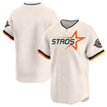 Friene H.Astros Cream Limited Home Blank Player Stitched Jerseys
