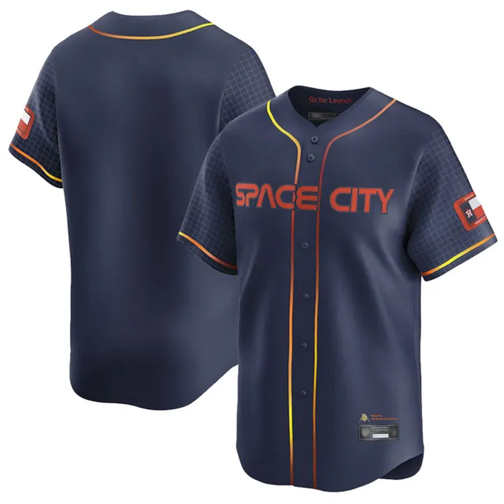 Friene H.Astros Navy City Connect Limited Home Blank Player Stitched Jerseys