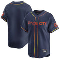 Friene H.Astros Navy City Connect Limited Home Blank Player Stitched Jerseys