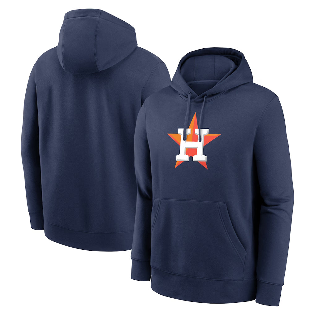 Friene H.Astros Navy Club Fleece Pullover Hoodie Blank Player Stitched Jerseys
