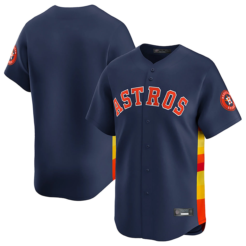 Friene H.Astros Navy Home Limited Blank Player Stitched Jerseys