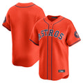 Friene H.Astros Orange Home Limited Blank Player Stitched Jerseys