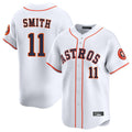 Friene H.Astros #11 Cam Smith Player White Home Limited Stitched Jerseys