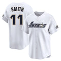 Friene H.Astros #11 Cam Smith Player White Throwback Cooperstown Collection Limited Stitched Jerseys