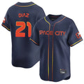 Friene H.Astros #21 Yainer Diaz Player Navy City Connect Home Limited Stitched Jerseys