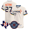 Friene H.Astros #27 Jose Altuve Player Cream City Connect Texas Patch Vapor Premier Limited Elite Home Stitched Jerseys