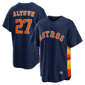 Friene H.Astros #27 Jose Altuve Player Navy Home Game Stitched Jerseys