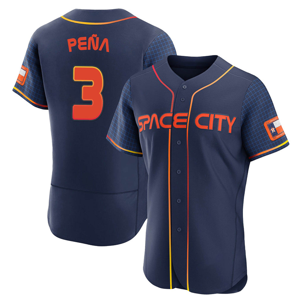 Friene H.Astros #3 Jeremy Pe?a Player Navy City Connect Limited Elite Home Stitched Jerseys