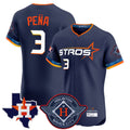 Friene H.Astros #3 Jeremy Pe?a Player Navy City Connect Limited Elite Home Stitched Jerseys